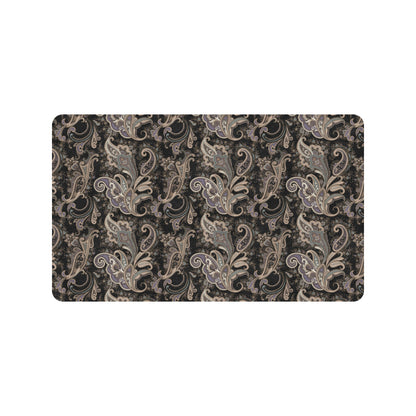 Paisley Mandala Design Print Rubber Doormat