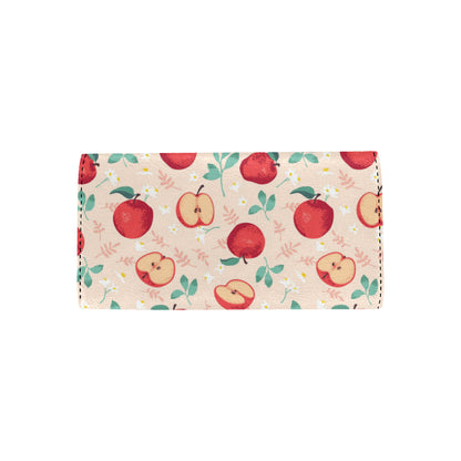 Apple Pattern Print Design AP06 Women's Trifold Wallet