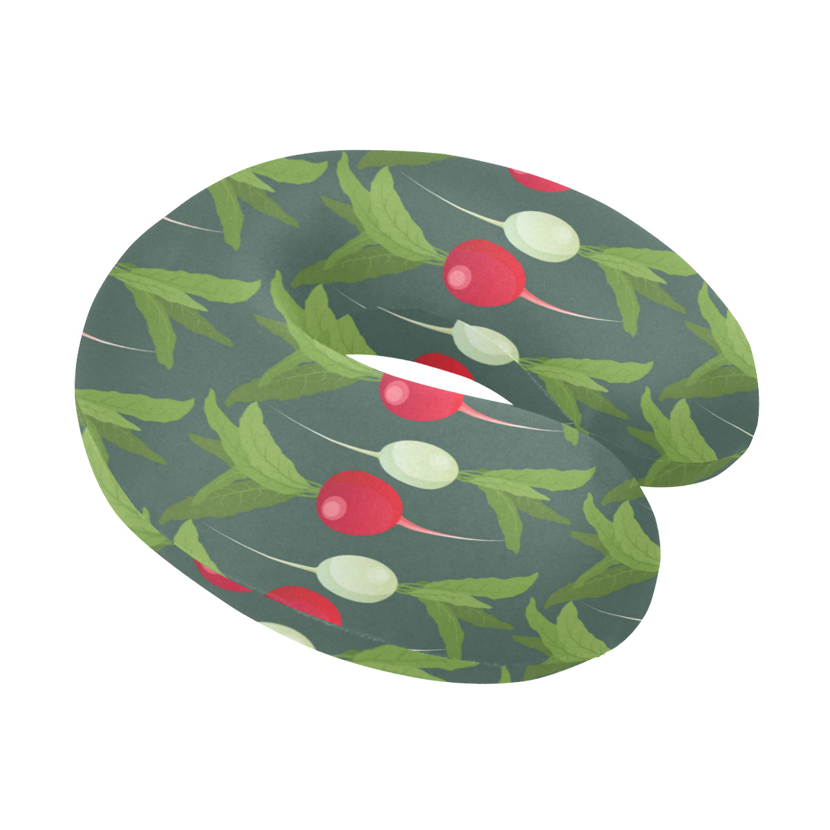 Radish Pattern Print Design A03 U-Shaped Travel Neck Pillow