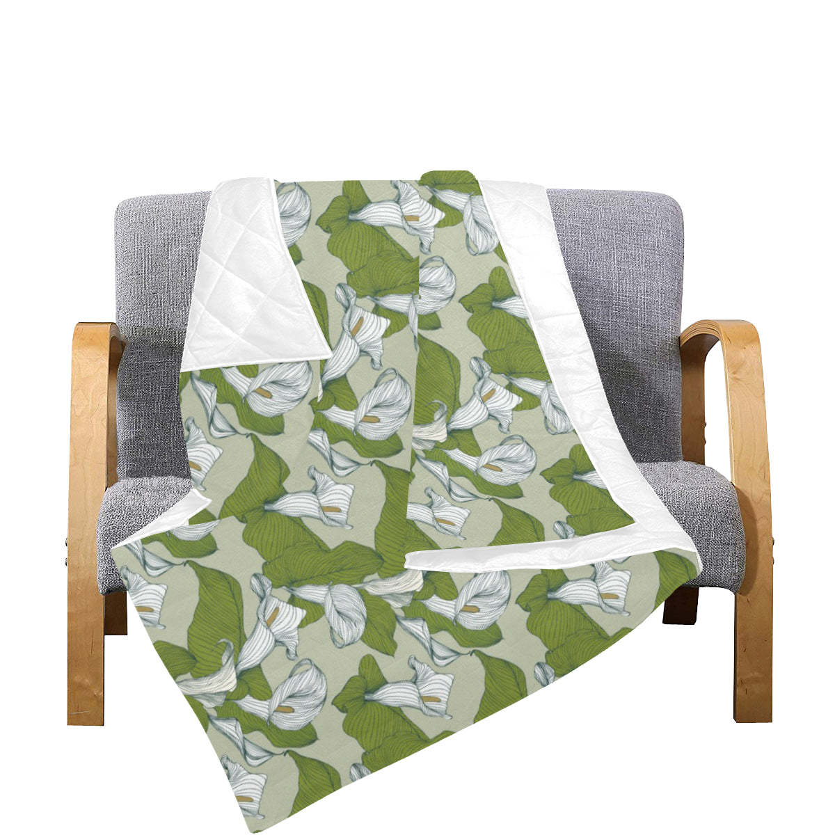 Lily Pattern Print Design LY08 Premium Quilt