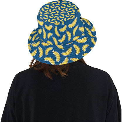 Banana Pattern Print Design BA03 Unisex Bucket Hat
