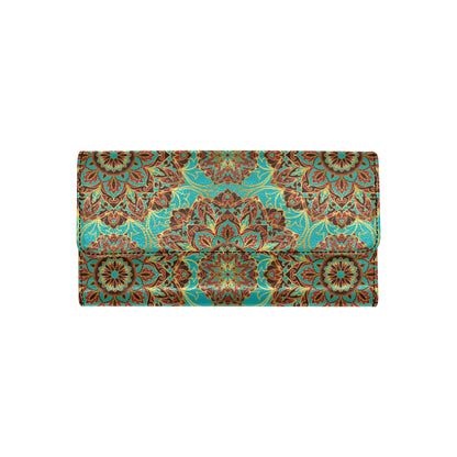 Medallion Pattern Print Design 02 Women's Trifold Wallet