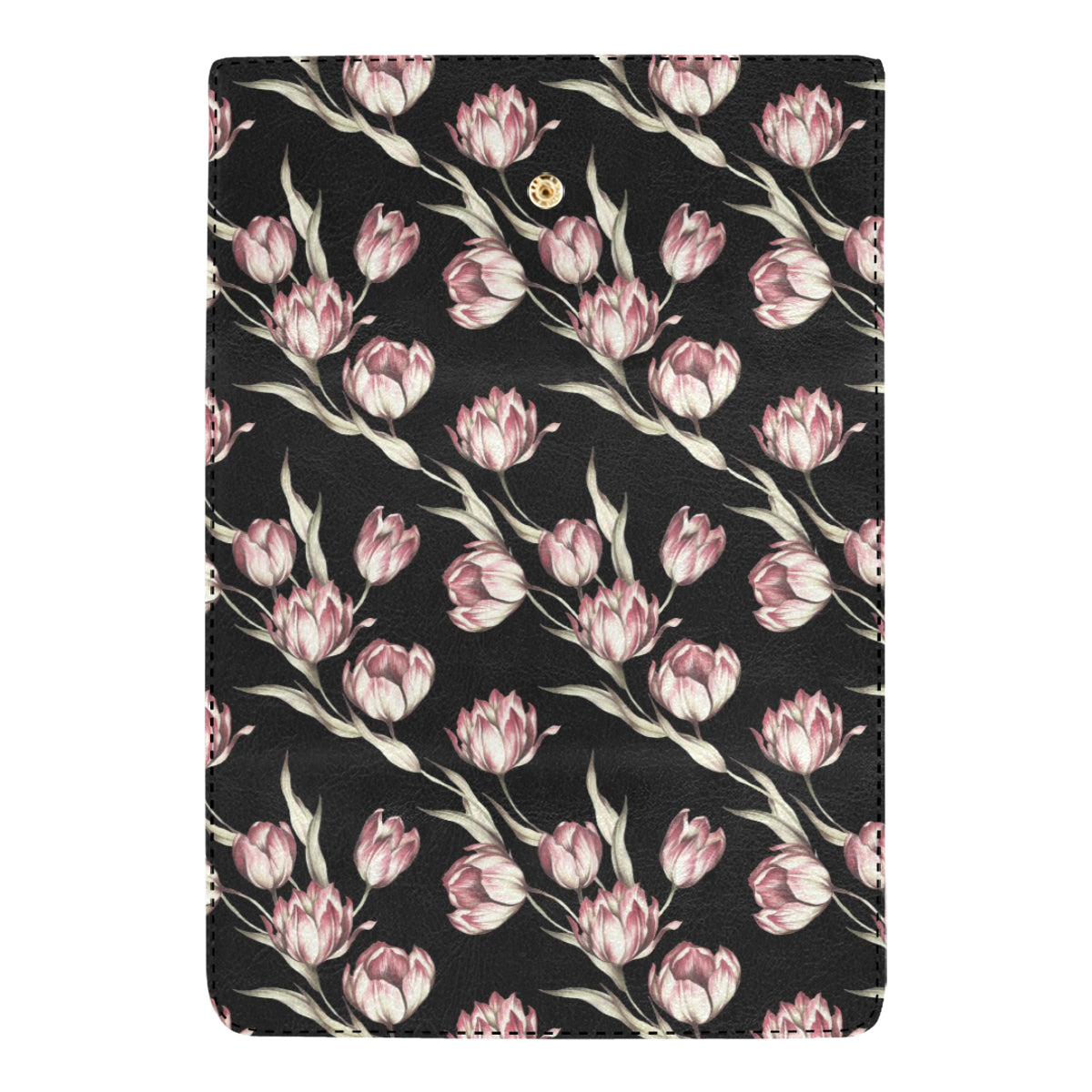 Tulip Pink Pattern Print Design TP02 Women's Trifold Wallet