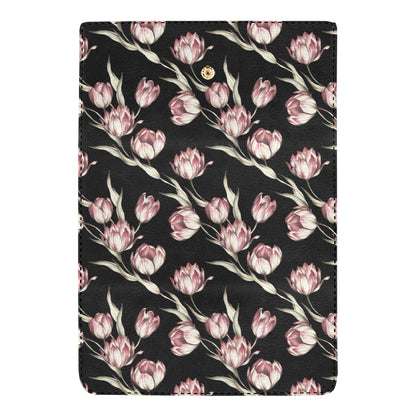 Tulip Pink Pattern Print Design TP02 Women's Trifold Wallet