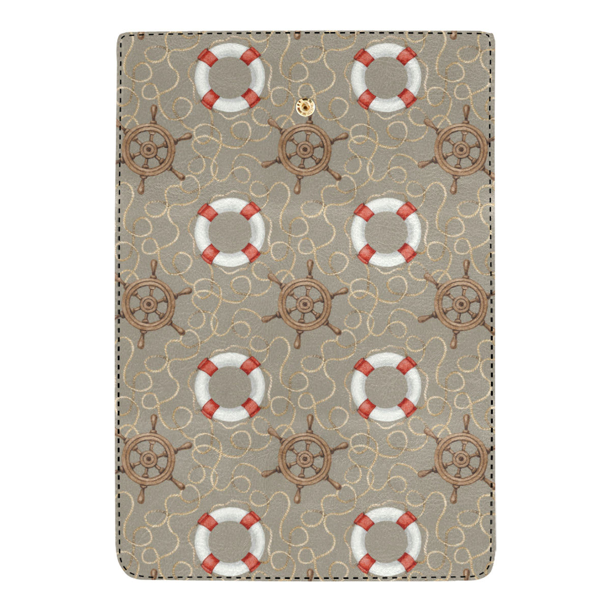 Nautical Pattern Print Design A02 Women's Trifold Wallet