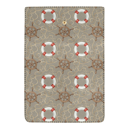 Nautical Pattern Print Design A02 Women's Trifold Wallet