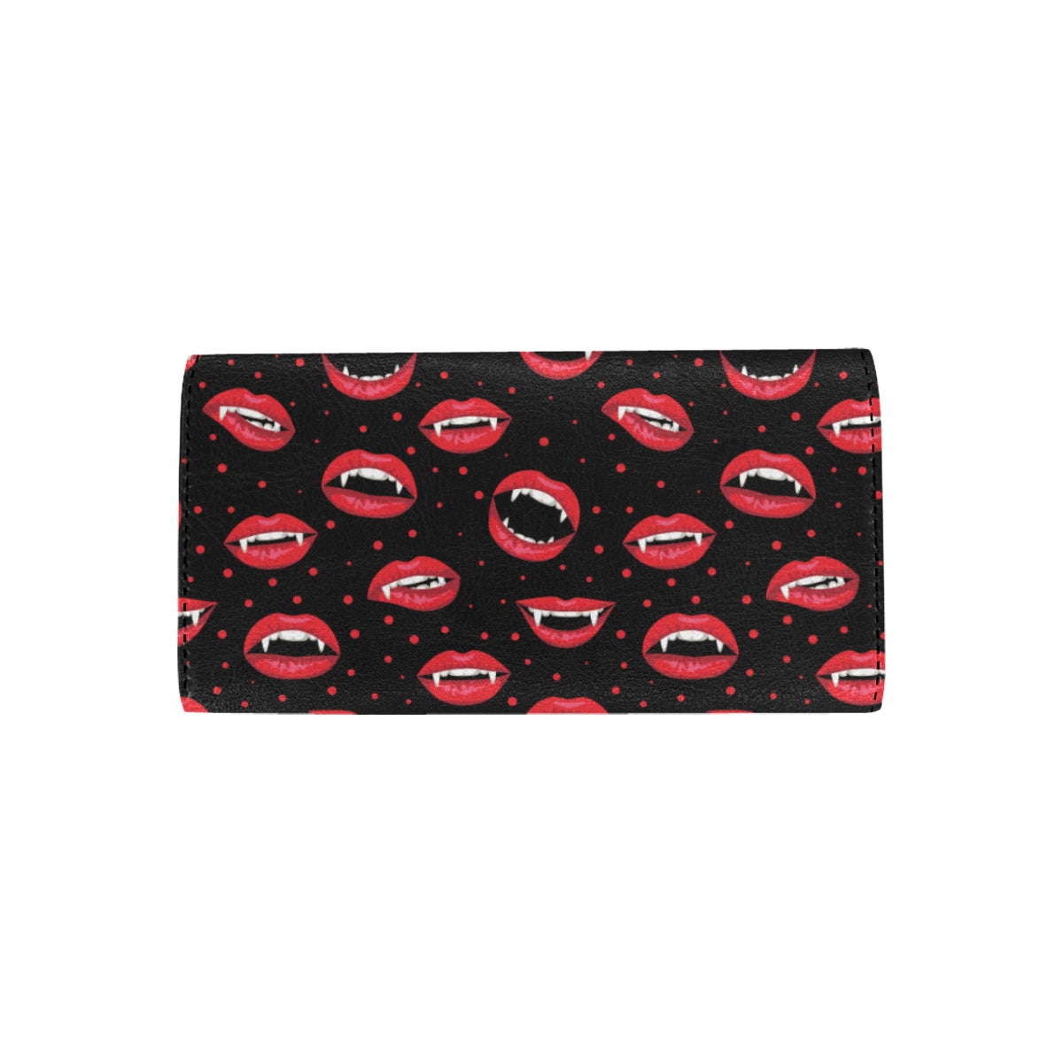 Halloween Pattern Print Design 01 Women's Trifold Wallet
