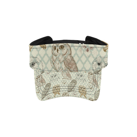 Owl Pattern Print Design A03 Unisex Sun Visor