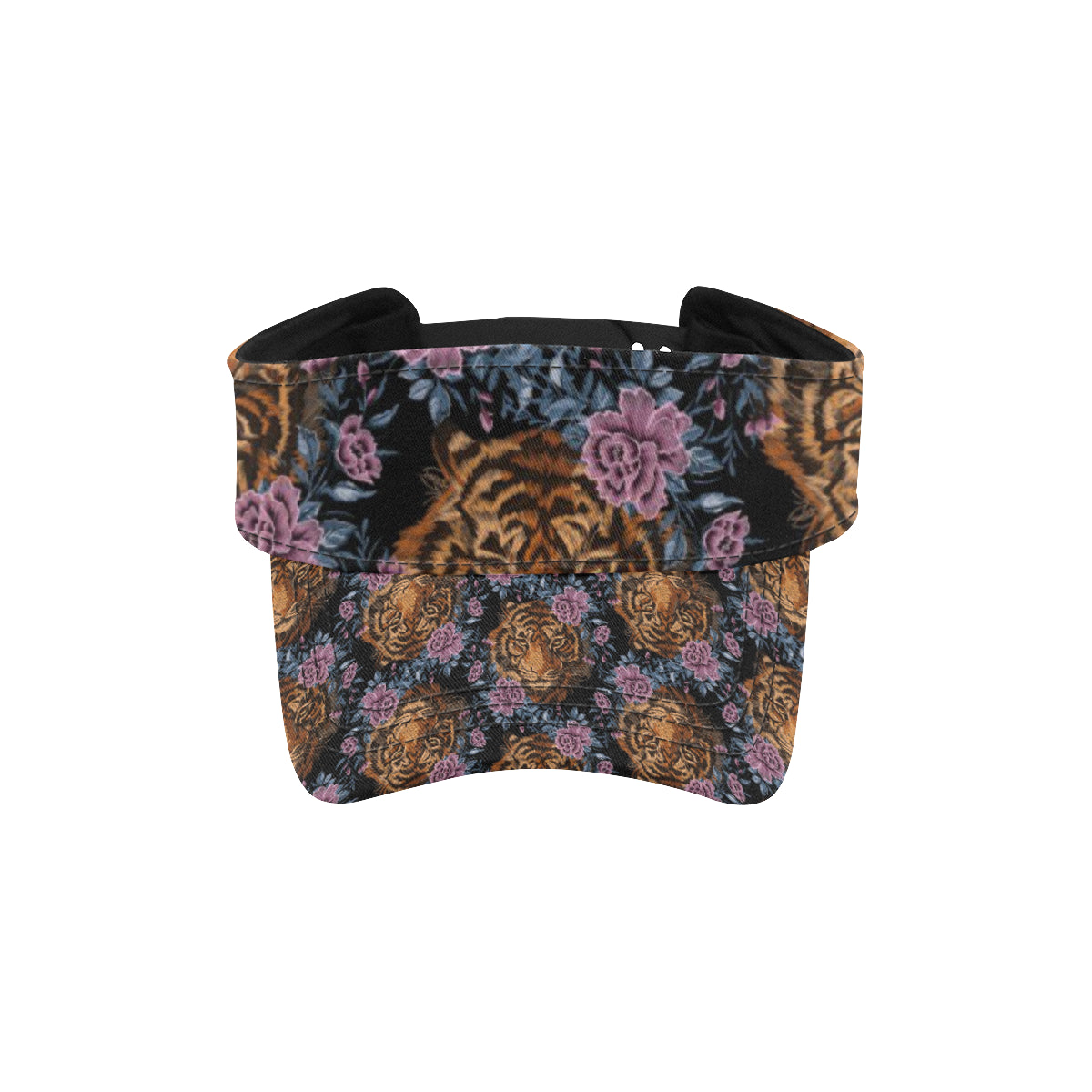 Tiger Head Floral Unisex Sun Visor