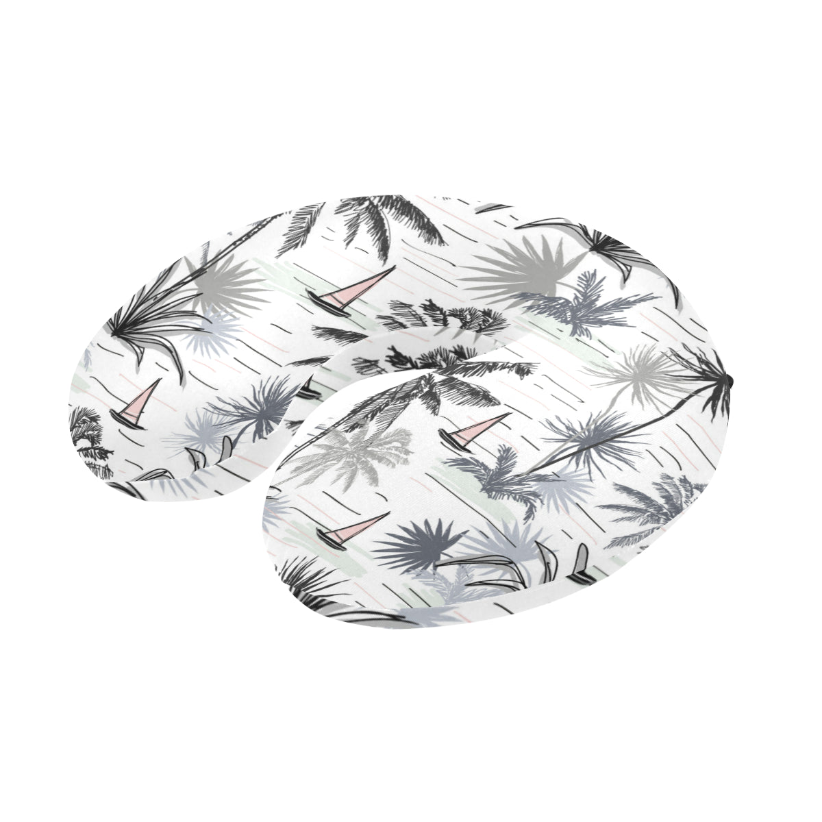 Pacific island Pattern Print Design A04 U-Shaped Travel Neck Pillow