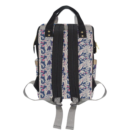 Bird Of Paradise Pattern Print Design 03 Diaper Bag Backpack