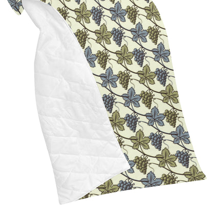 Grape Pattern Print Design GP03 Premium Quilt