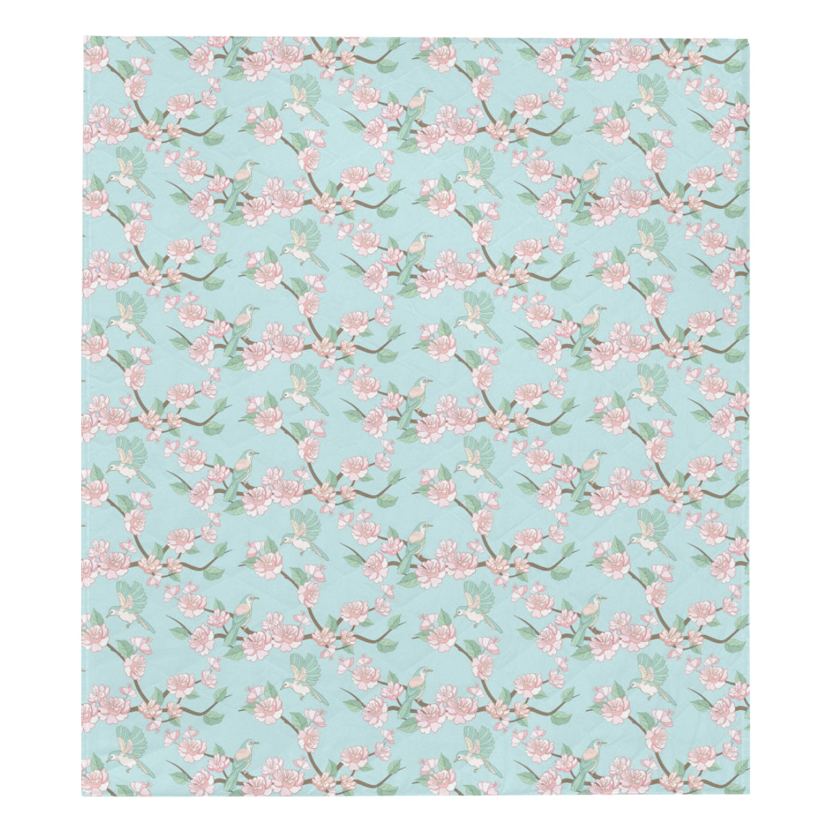 Cherry Blossom Pattern Print Design 02 Premium Quilt