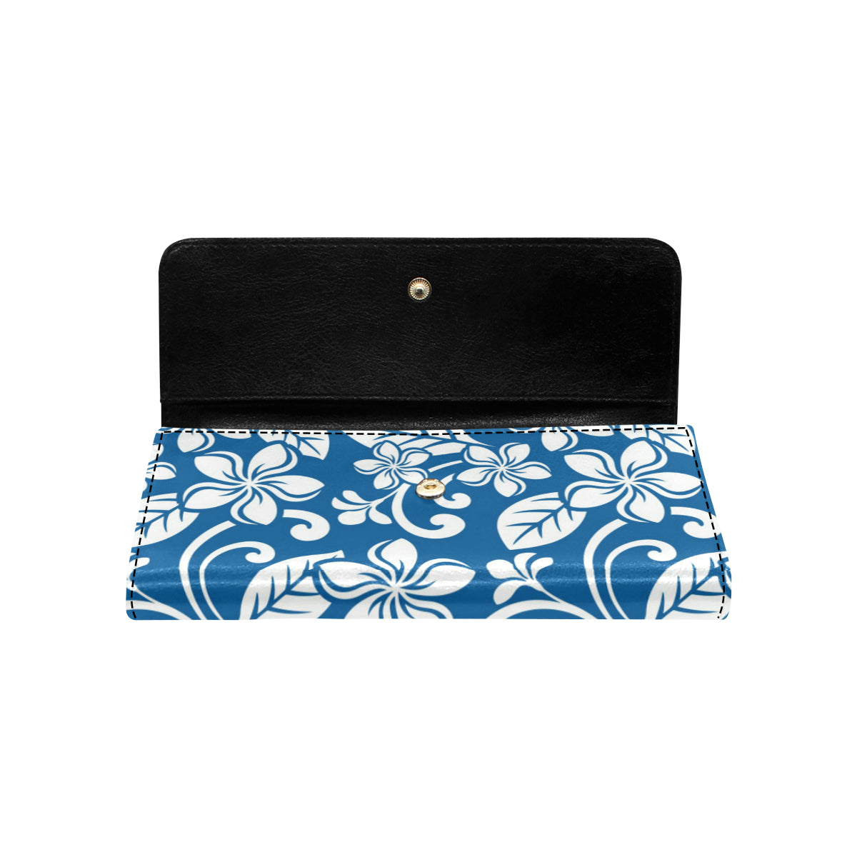 Plumeria Pattern Print Design PM013 Women's Trifold Wallet