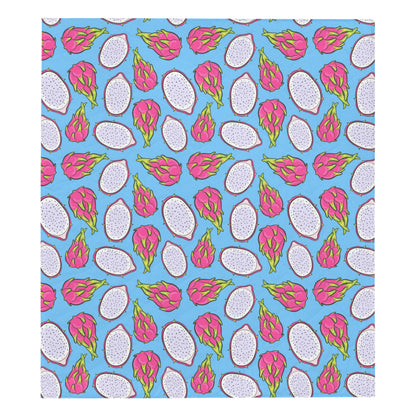 Dragonfruit Pattern Print Design DF04 Premium Quilt