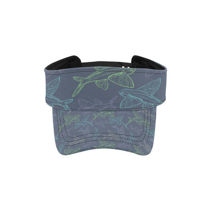 Flying Fish Pattern Print Design 02 Unisex Sun Visor