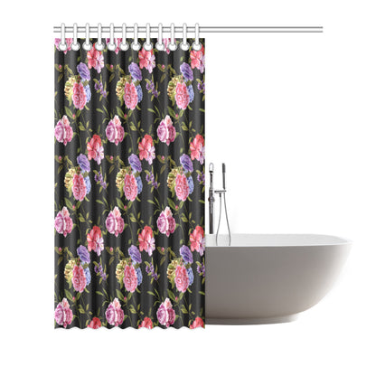 Carnations Pattern Print Design CN05 Shower Curtain