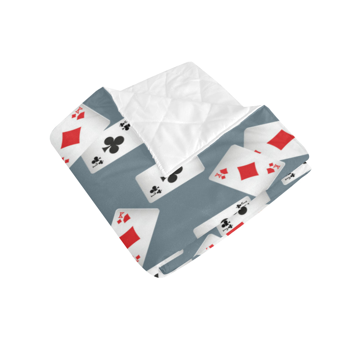 Poker Cards Pattern Print Design A05 Premium Quilt