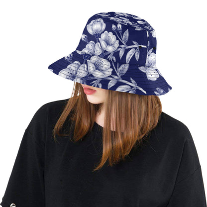 Cherry Blossom Pattern Print Design CB01 Unisex Bucket Hat