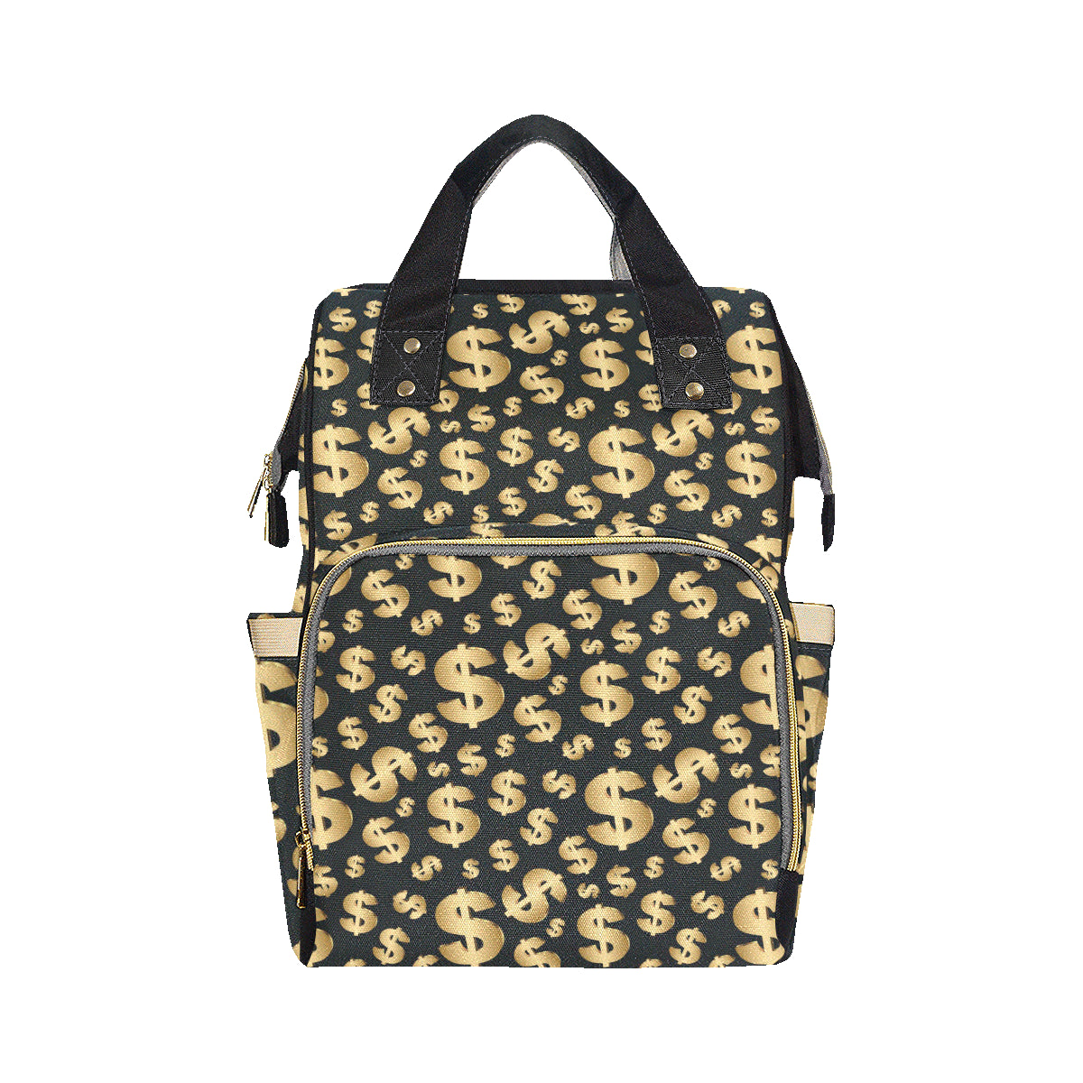 Dollar Pattern Print Design DO04 Diaper Bag Backpack