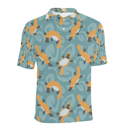 Platypus Pattern Print Design A01 Men Polo Shirt
