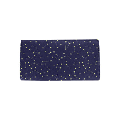 Constellation Pattern Print Design 02 Women's Trifold Wallet