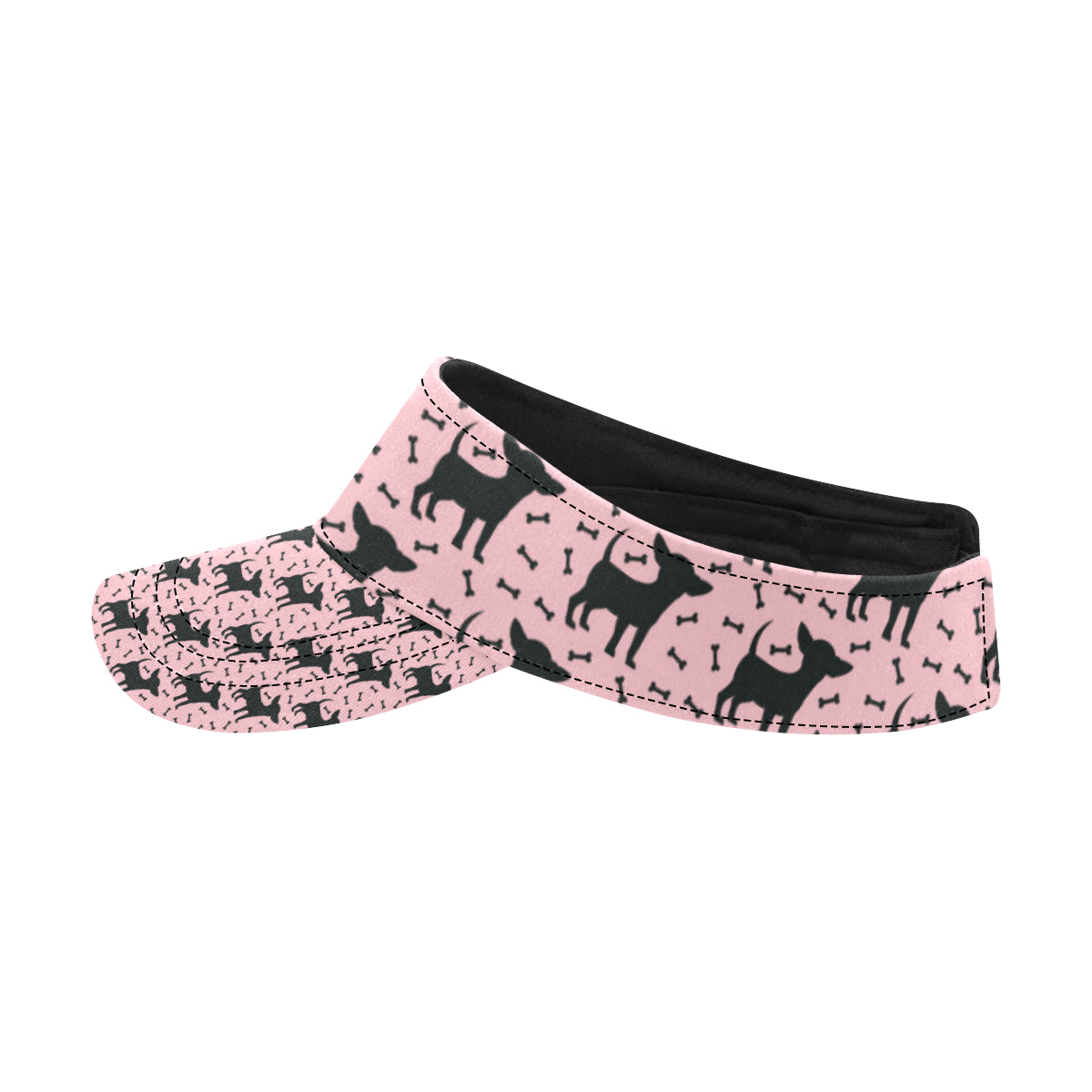 Chihuahua Pink Print Pattern Unisex Sun Visor