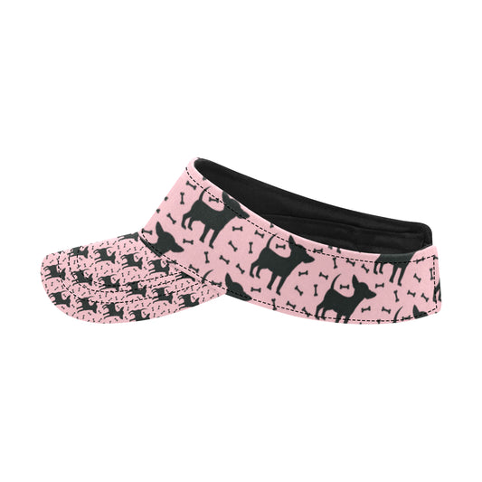 Chihuahua Pink Print Pattern Unisex Sun Visor