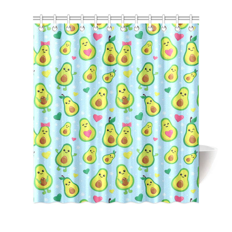 Avocado Pattern Print Design AC09 Shower Curtain