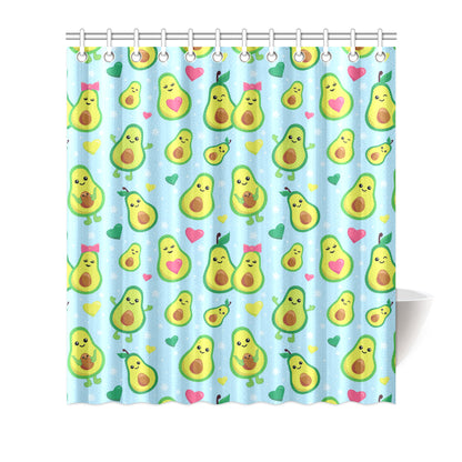 Avocado Pattern Print Design AC09 Shower Curtain