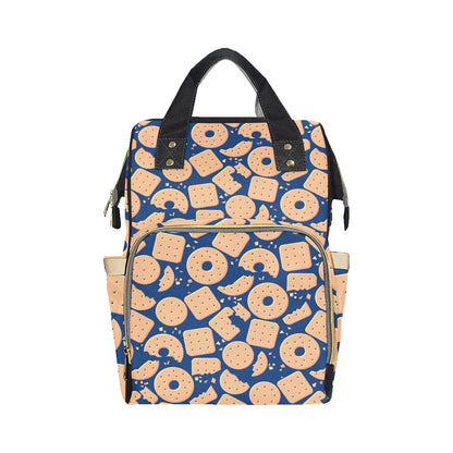 Cracker Pattern Print Design 03 Diaper Bag Backpack