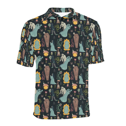 Creepy Print Design LKS303 Men Polo Shirt
