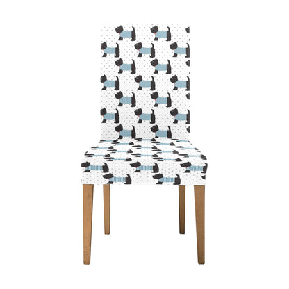 Scottish Terriers Print Design LKS3012 Dining Chair Slipcover