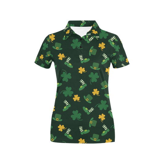 St Patricks Day Print Design LKS306 Women's Polo Shirt
