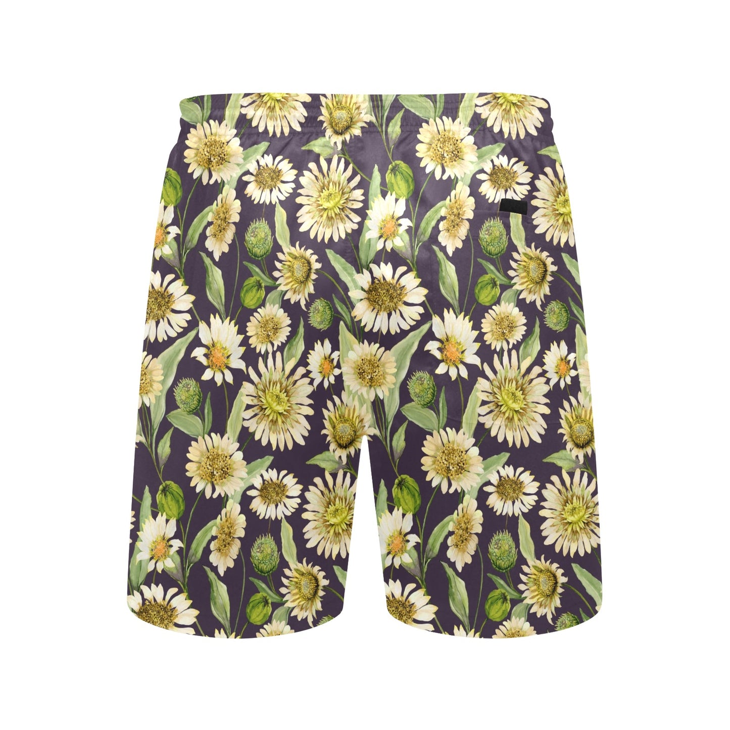 Daisy Vintage Print Pattern Men's Swim Trunks Beach Shorts