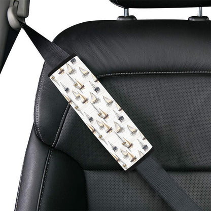 Sailboat Paint Pattern Print Design LKS307 Car Seat Belt Cover