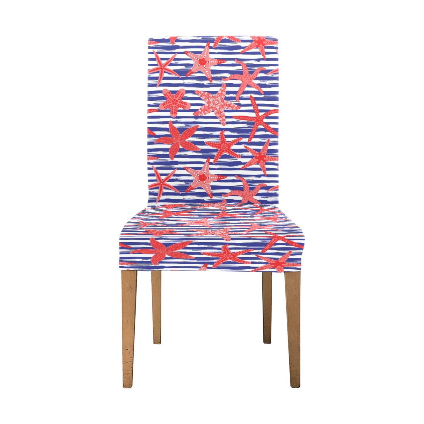 Starfish Print Design LKS401 Dining Chair Slipcover