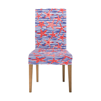 Starfish Print Design LKS401 Dining Chair Slipcover