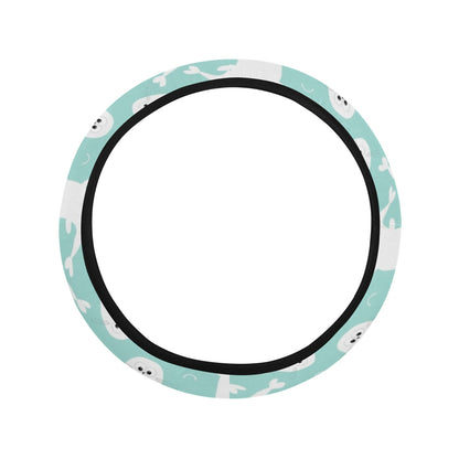Sea Lion Print Design LKS401 Steering Wheel Cover with Elastic Edge