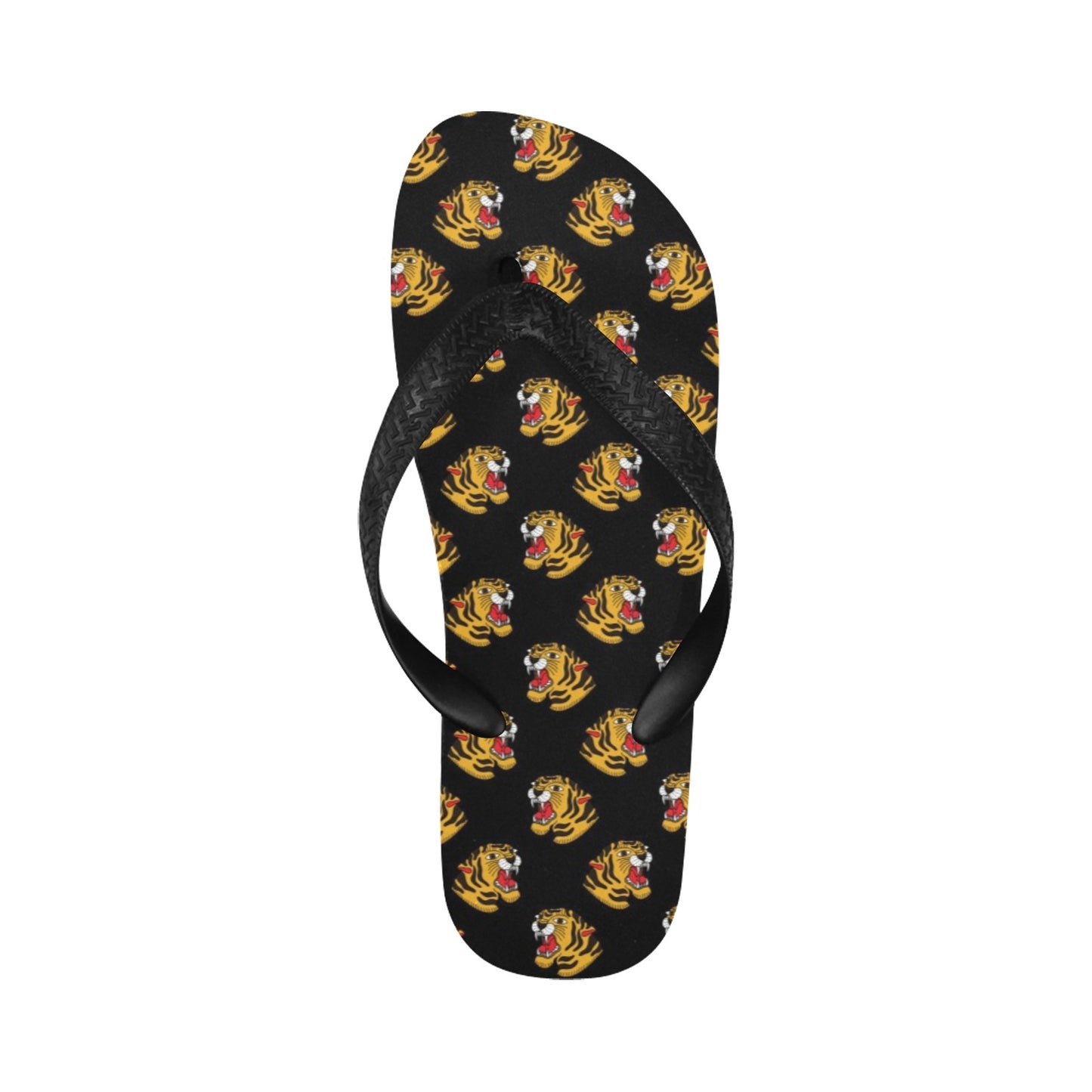 Tiger Head Print Design LKS306 Flip Flops