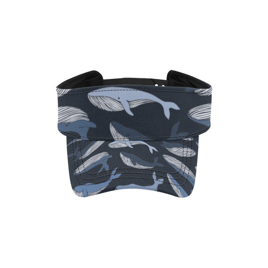 Whale Print Design LKS301 Unisex Sun Visor