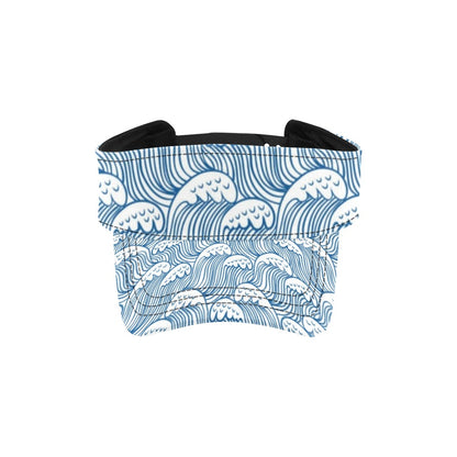 Wave Print Design LKS306 Unisex Sun Visor