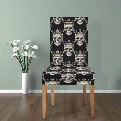 Skull King Print Design LKS3010 Dining Chair Slipcover
