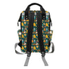 School Bus Print Design LKS309 Diaper Bag Backpack