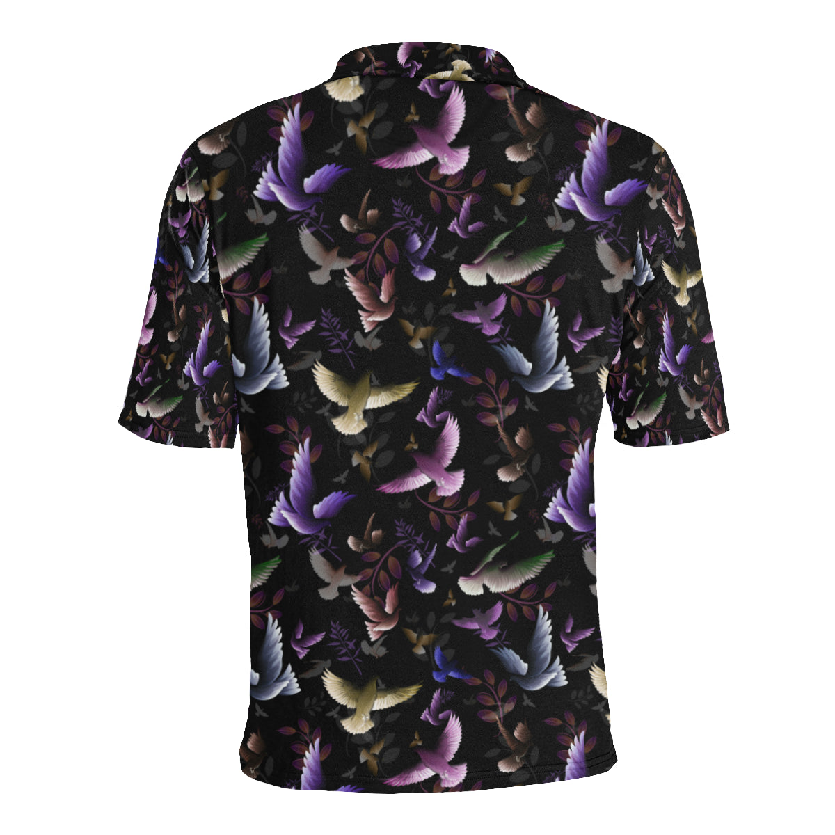 Pigeon Pattern Print Design 01 Men Polo Shirt