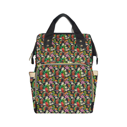 Parrot Design Print Diaper Bag Backpack
