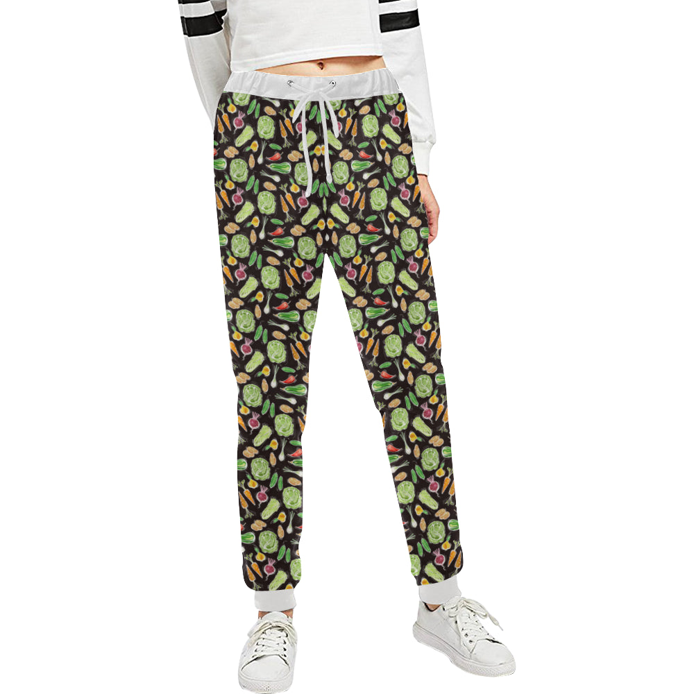 Vegan Draw Themed Design Print Unisex Sweatpants