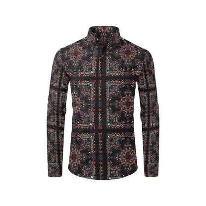 Bandana Print Design LKS307 Men's Long Sleeve Dress Shirt
