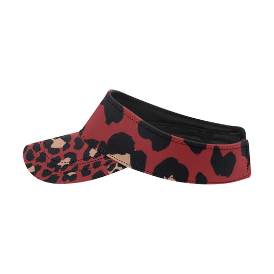 Cheetah Red Print Pattern Unisex Sun Visor