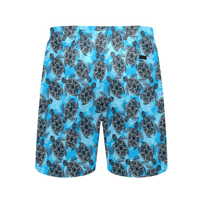 Tribal Pattern Print Design LKS307 Men's Swim Trunks Beach Shorts
